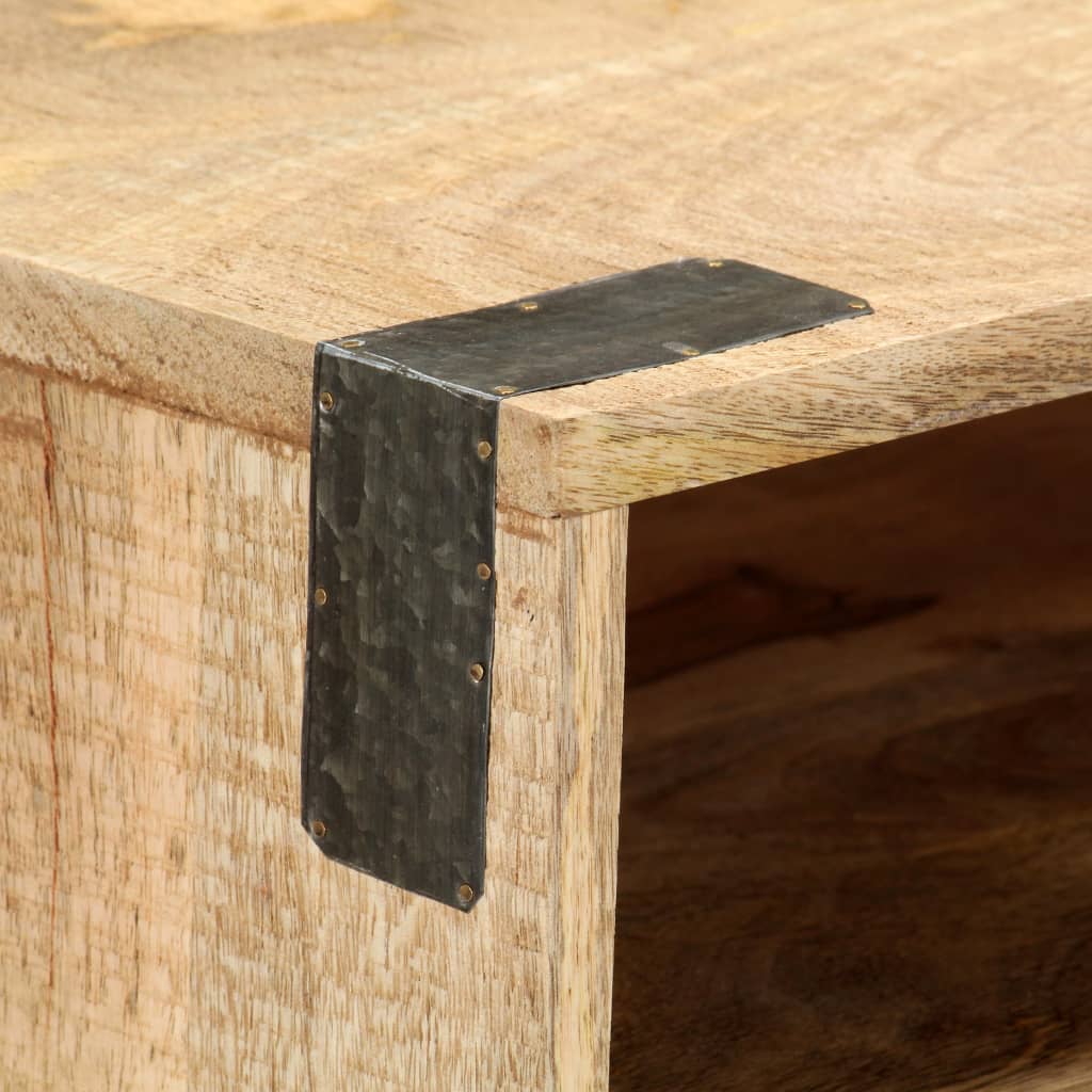 Avlastningsbord 115X30X76 Cm Massivt Grovt Mangoträ