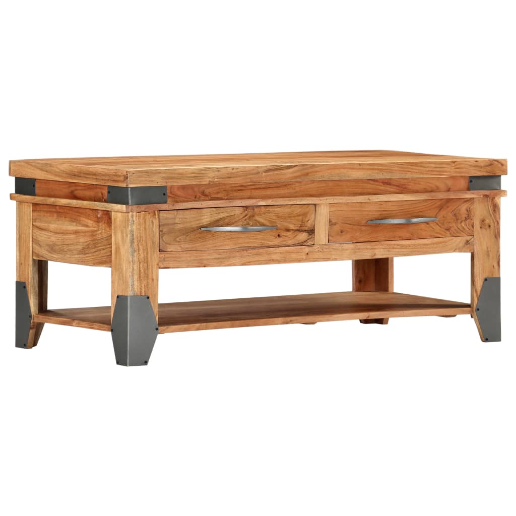 Soffbord 110X52X45 Cm Massivt Akaciaträ