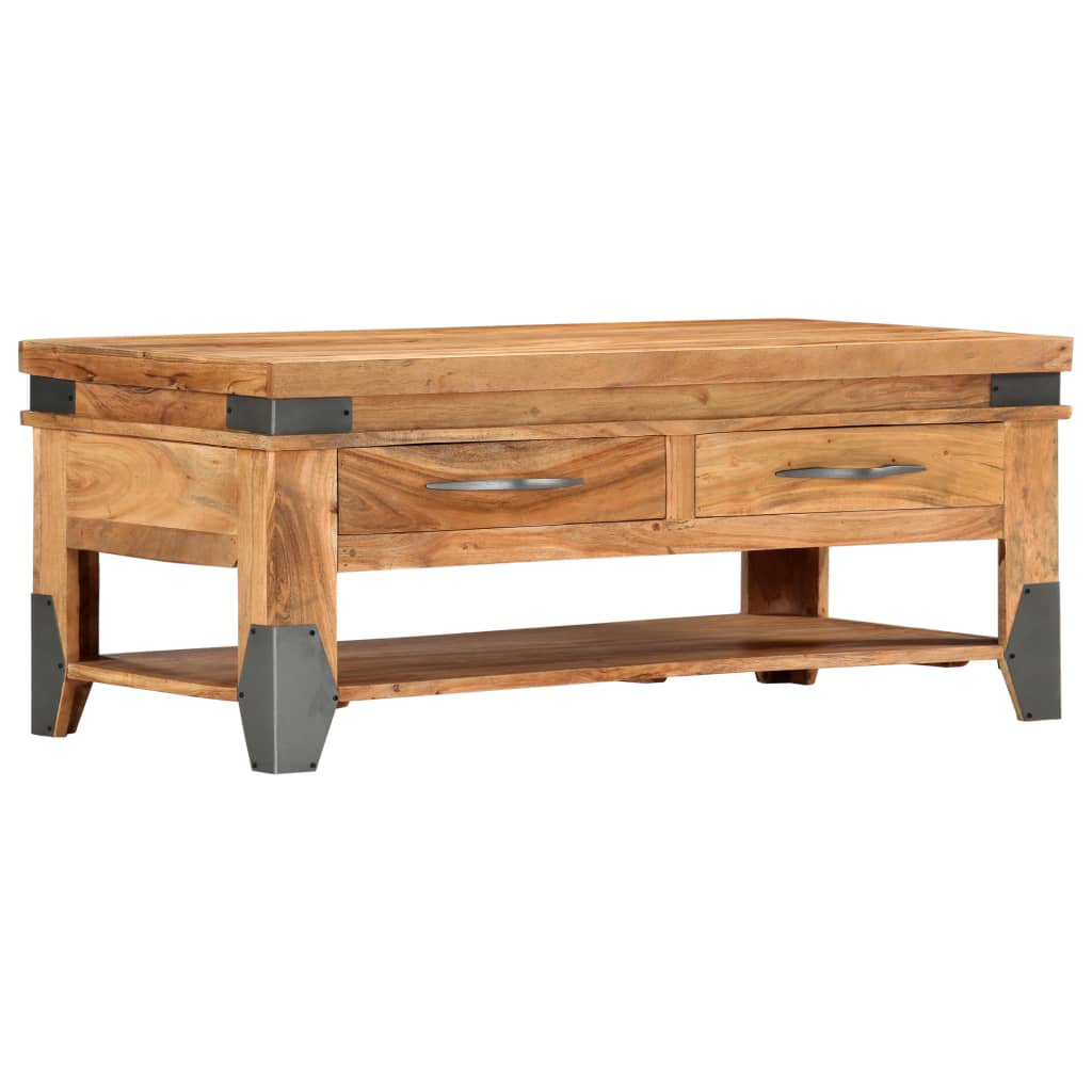 Soffbord 110X52X45 Cm Massivt Akaciaträ