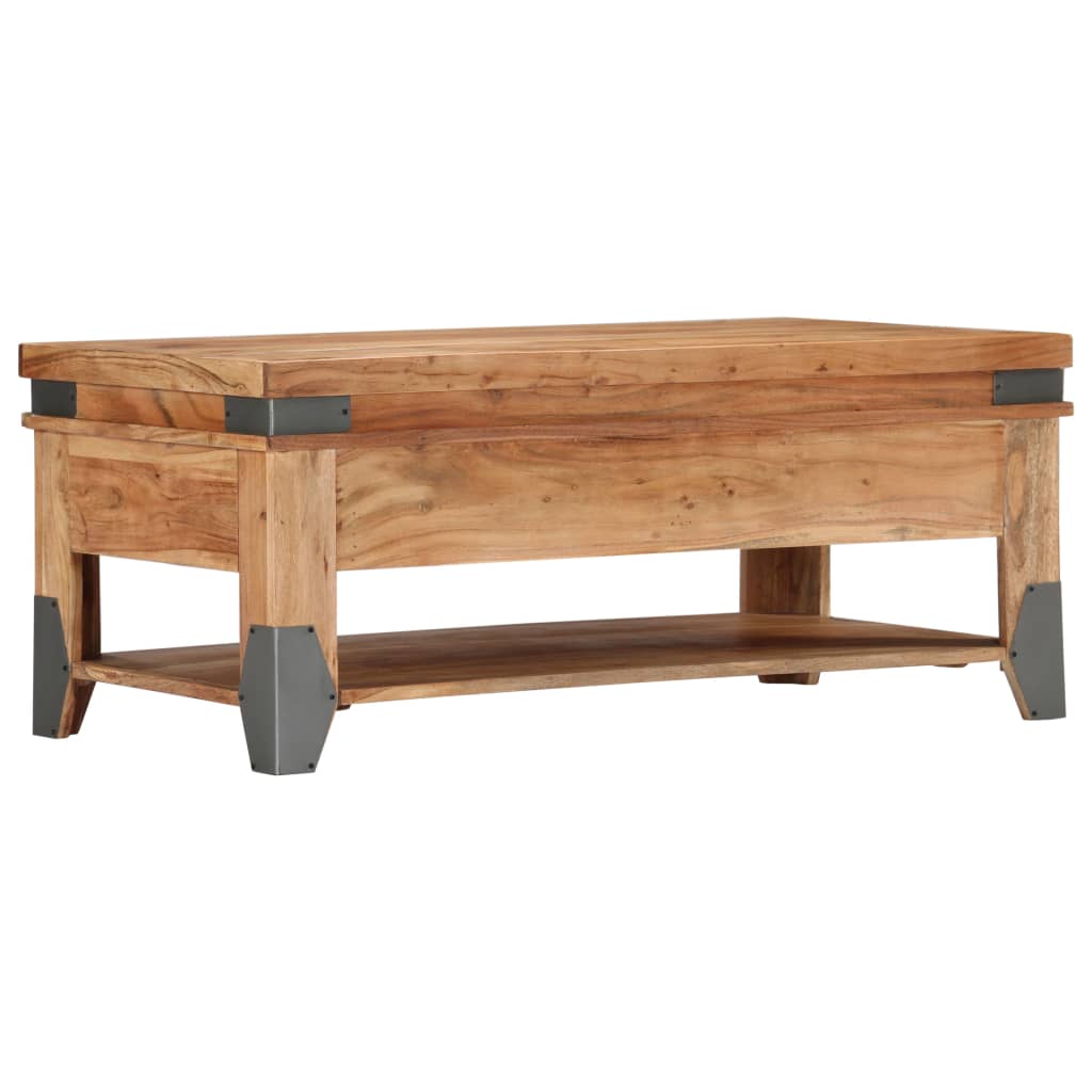 Soffbord 110X52X45 Cm Massivt Akaciaträ