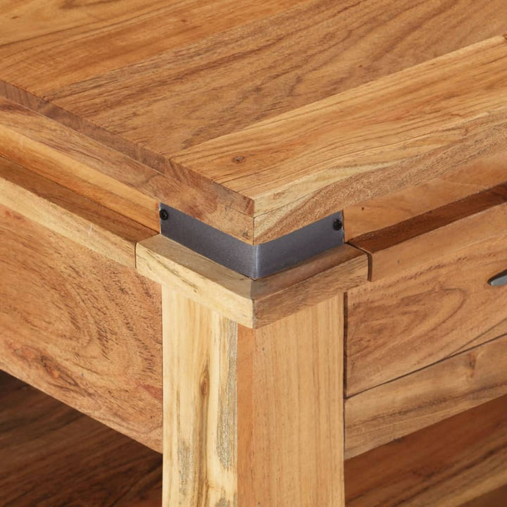 Soffbord 110X52X45 Cm Massivt Akaciaträ