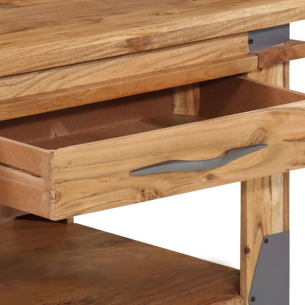 Soffbord 110X52X45 Cm Massivt Akaciaträ