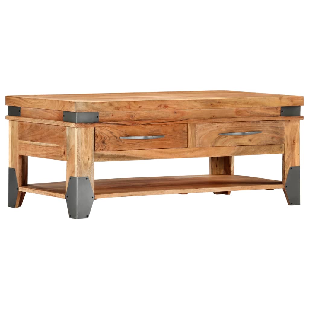 Soffbord 110X52X45 Cm Massivt Akaciaträ