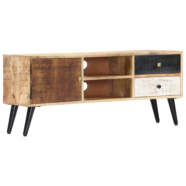 Tv-Bänk 115X30X47 Cm Massivt Mangoträ