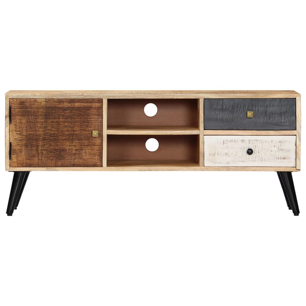 Tv-Bänk 115X30X47 Cm Massivt Mangoträ