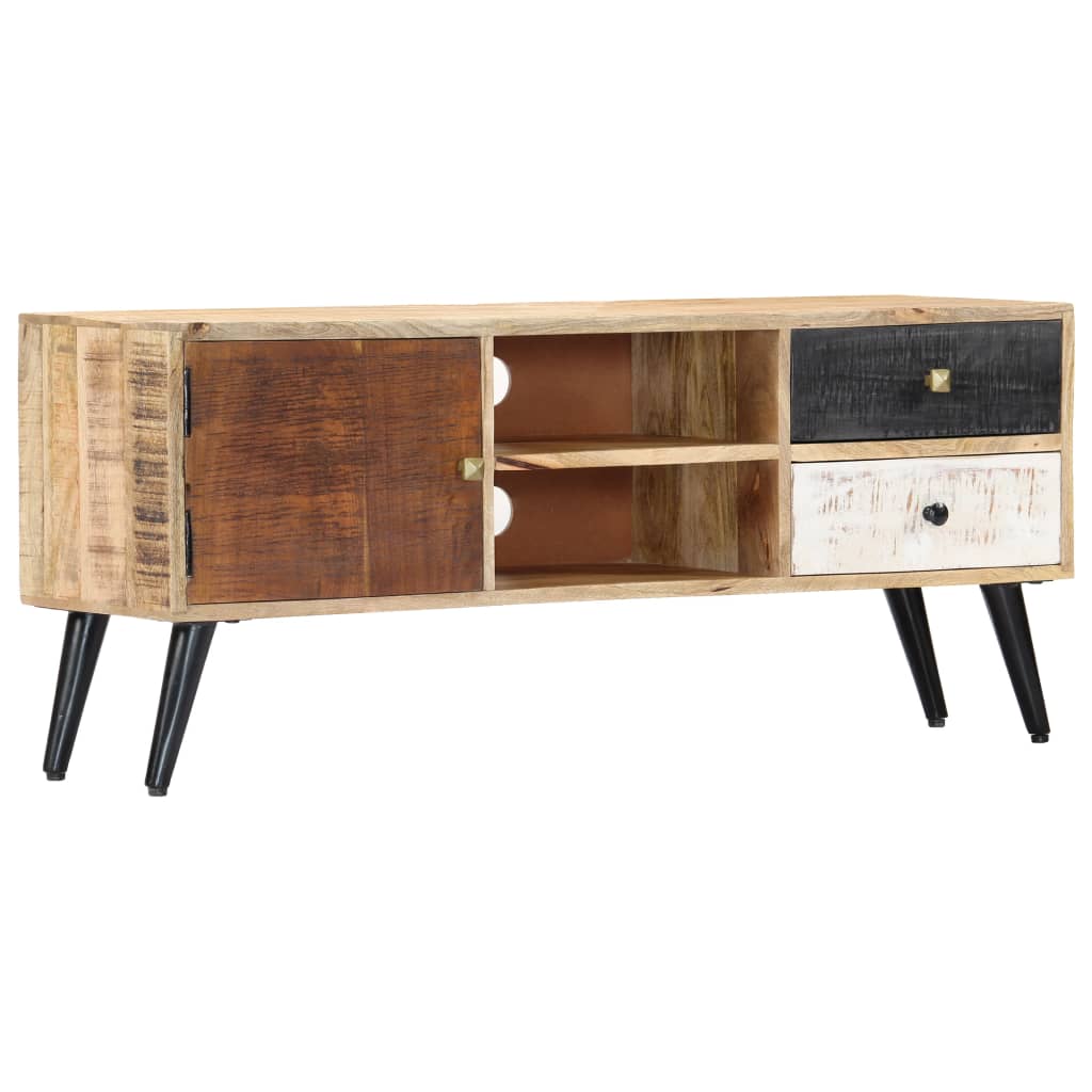 Tv-Bänk 115X30X47 Cm Massivt Mangoträ