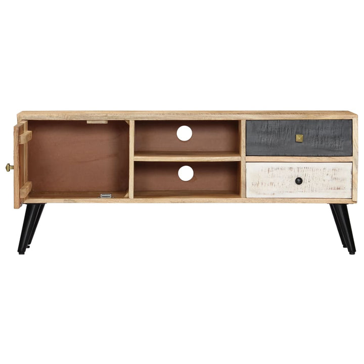 Tv-Bänk 115X30X47 Cm Massivt Mangoträ