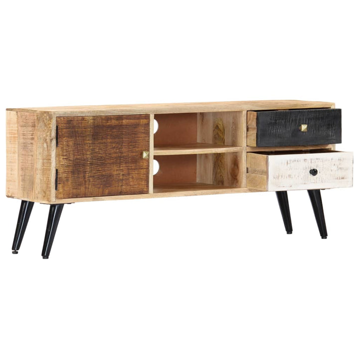 Tv-Bänk 115X30X47 Cm Massivt Mangoträ