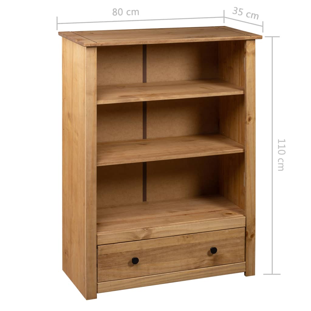 Bokhylla 80X35X110 Cm Massiv Furu Panama