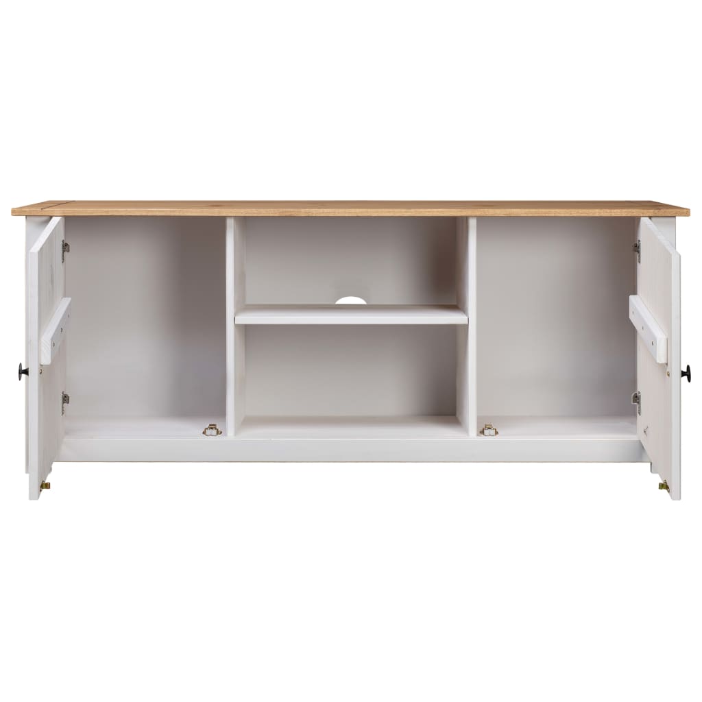 Tv-Bänk 120X40X50 Cm Massiv Furu Panama