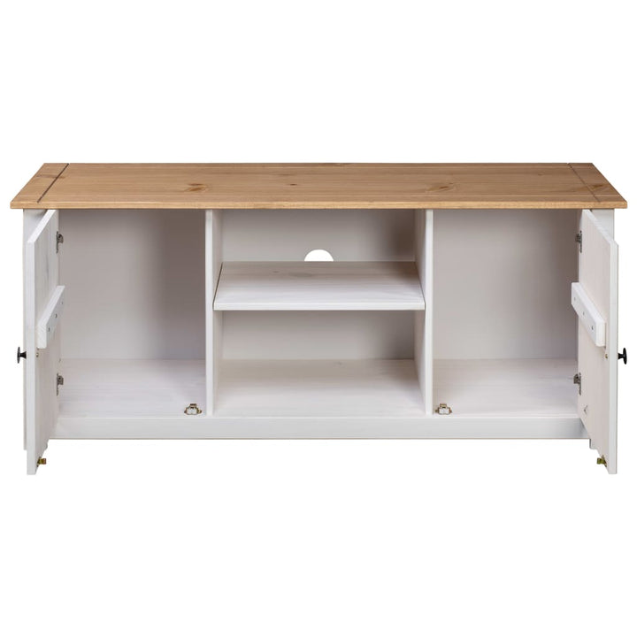 Tv-Bänk 120X40X50 Cm Massiv Furu Panama