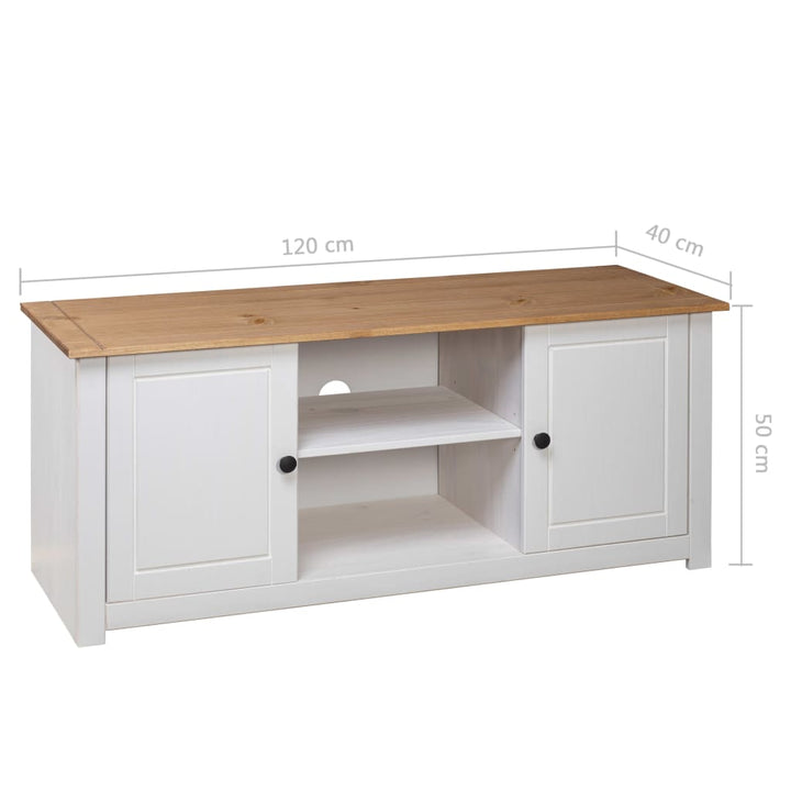 Tv-Bänk 120X40X50 Cm Massiv Furu Panama