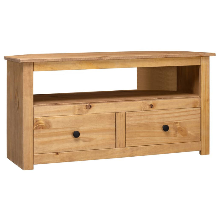 Tv-Bänk Hörn 93X49X49 Cm Massiv Furu Panama