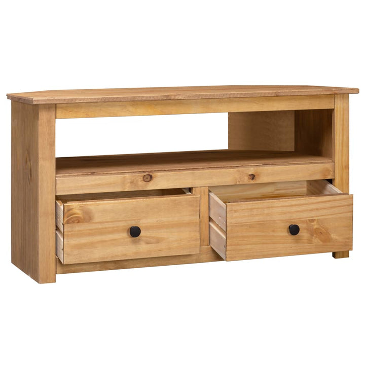 Tv-Bänk Hörn 93X49X49 Cm Massiv Furu Panama