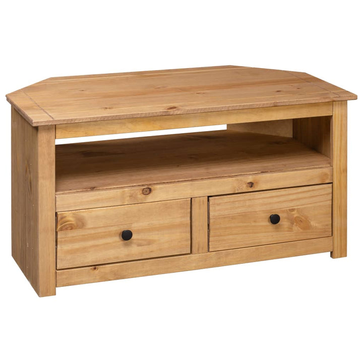 Tv-Bänk Hörn 93X49X49 Cm Massiv Furu Panama