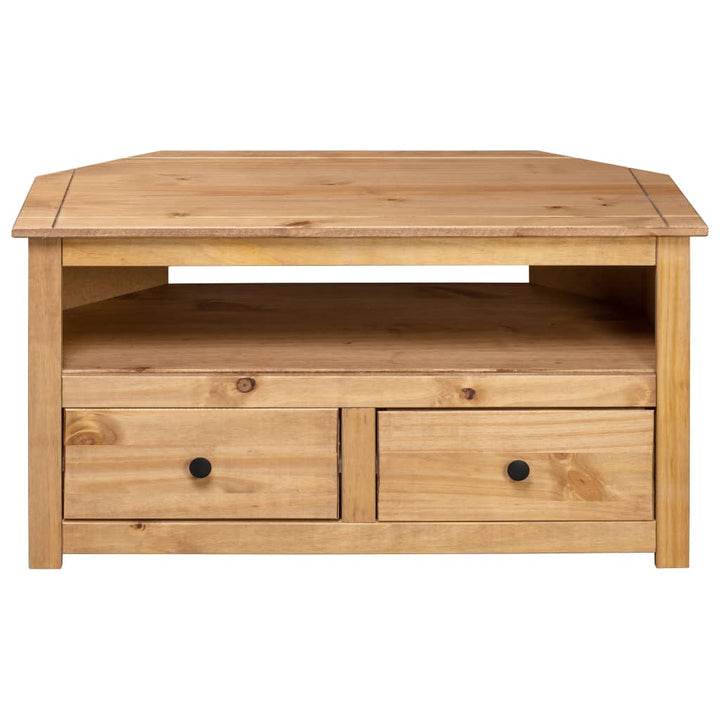 Tv-Bänk Hörn 93X49X49 Cm Massiv Furu Panama
