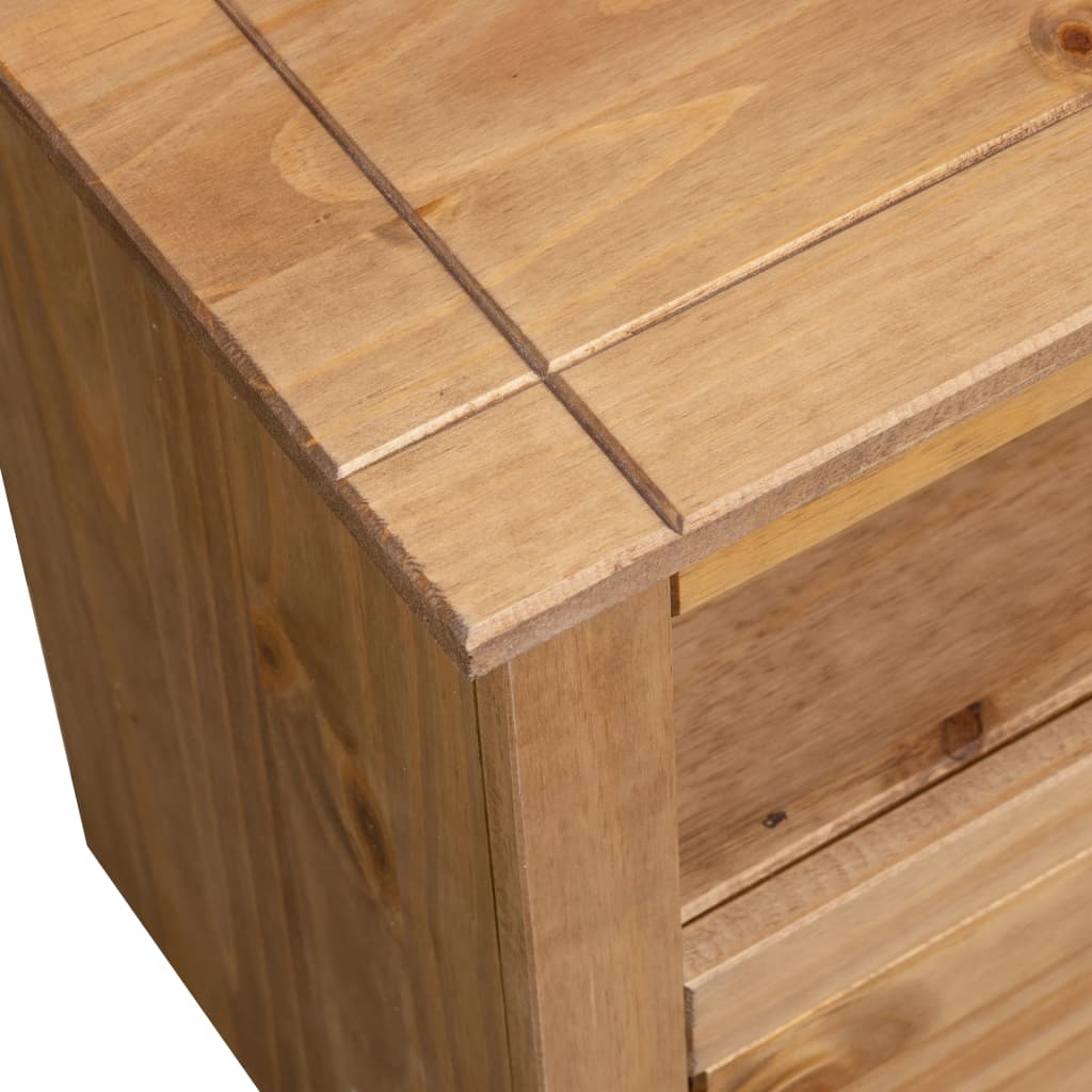 Tv-Bänk Hörn 93X49X49 Cm Massiv Furu Panama
