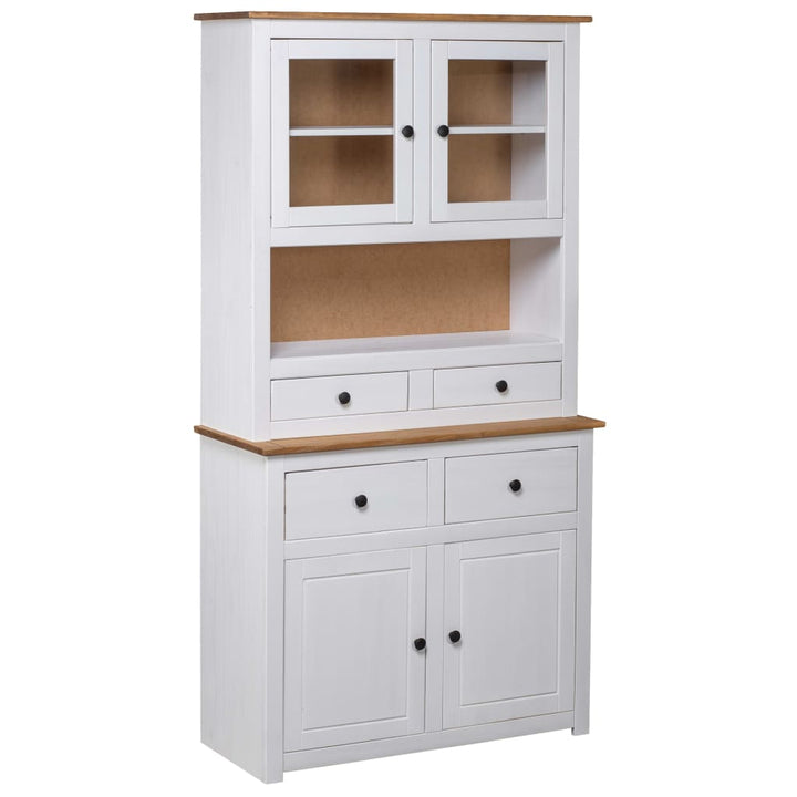 Rinskåp 93X40,5X180 Cm Massiv Furu Panama