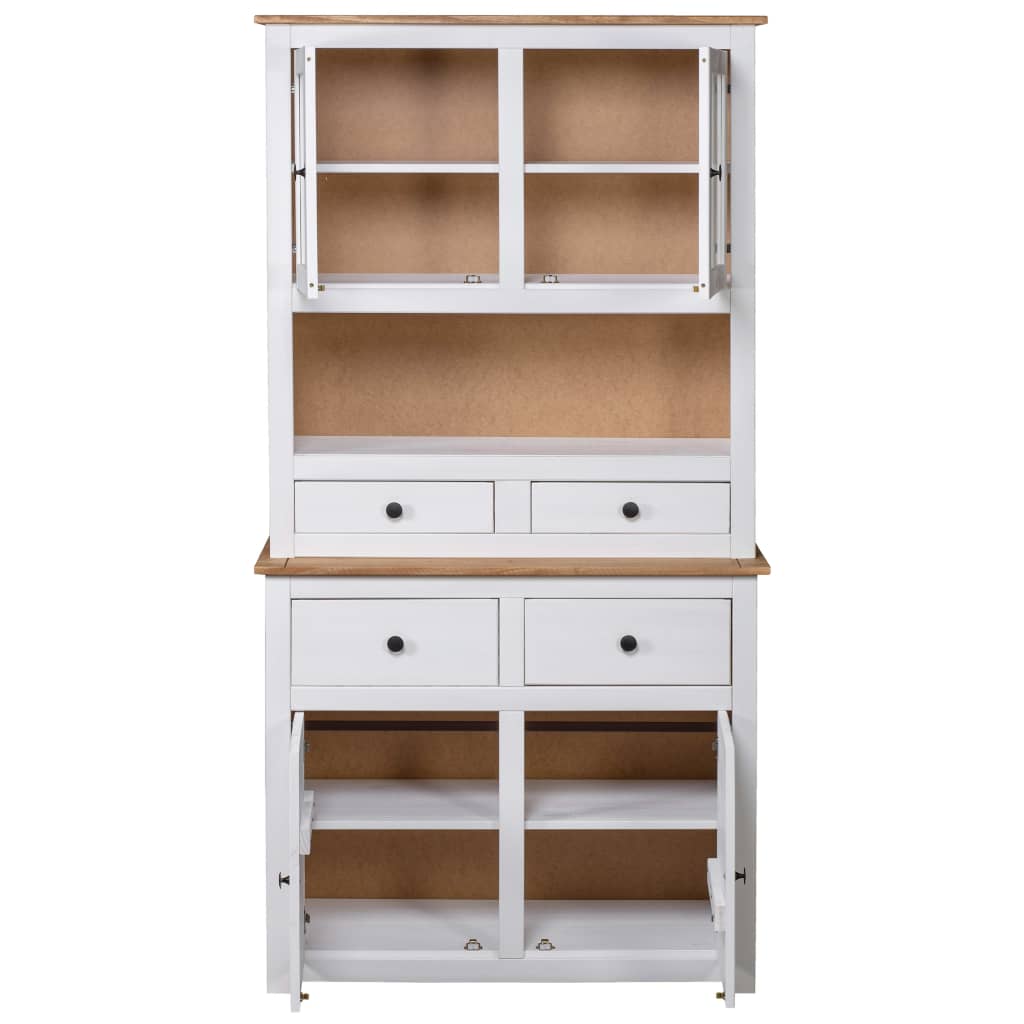 Rinskåp 93X40,5X180 Cm Massiv Furu Panama