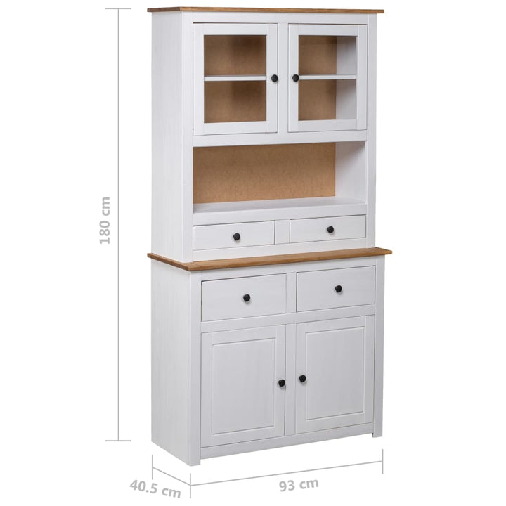 Rinskåp 93X40,5X180 Cm Massiv Furu Panama