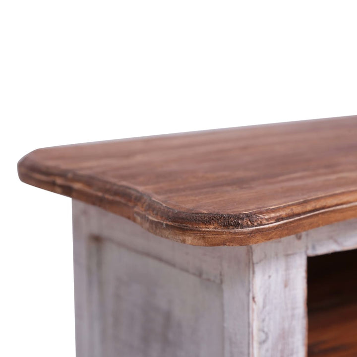 Tv-Bänk 120X30X40 Cm Massivt Mahognyträ