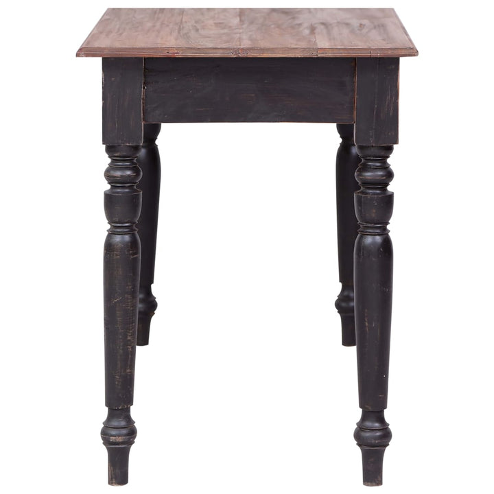 Skrivbord Med 3 Lådor 117X57X75 Cm Massiv Mahogny