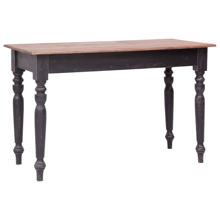 Skrivbord Med 3 Lådor 117X57X75 Cm Massiv Mahogny