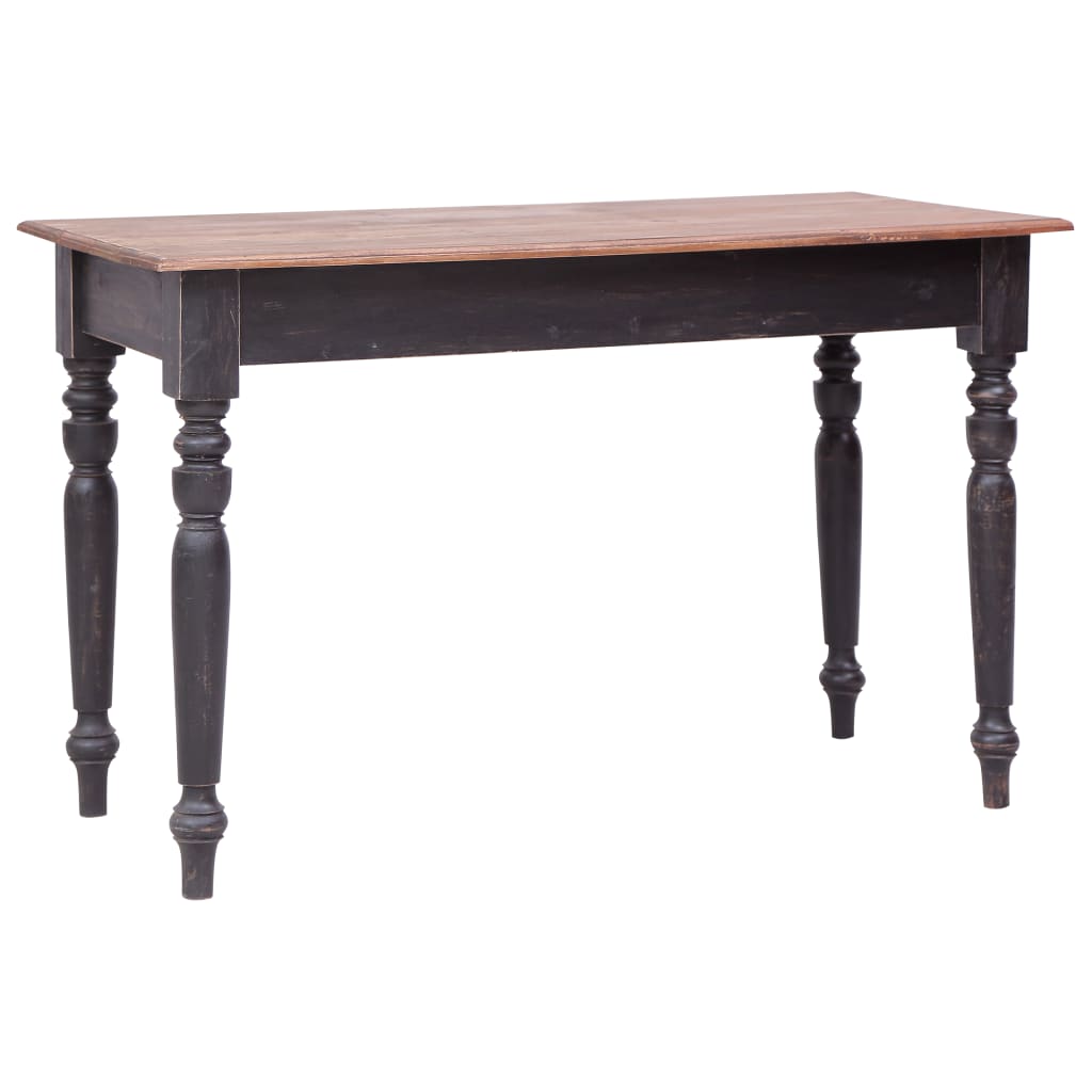 Skrivbord Med 3 Lådor 117X57X75 Cm Massiv Mahogny