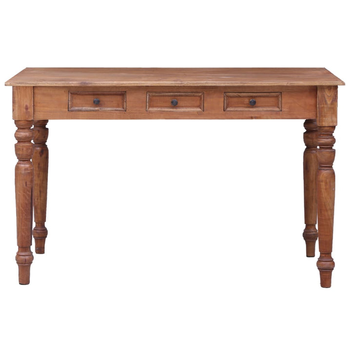 Skrivbord Med Lådor 117X57X75 Cm Massivt Mahognyträ