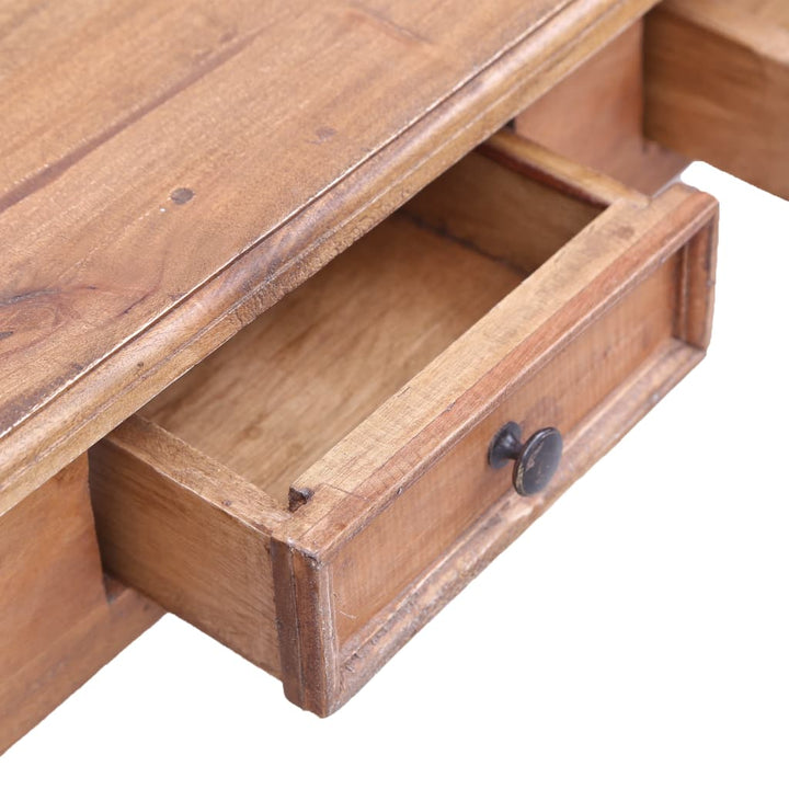Skrivbord Med Lådor 117X57X75 Cm Massivt Mahognyträ