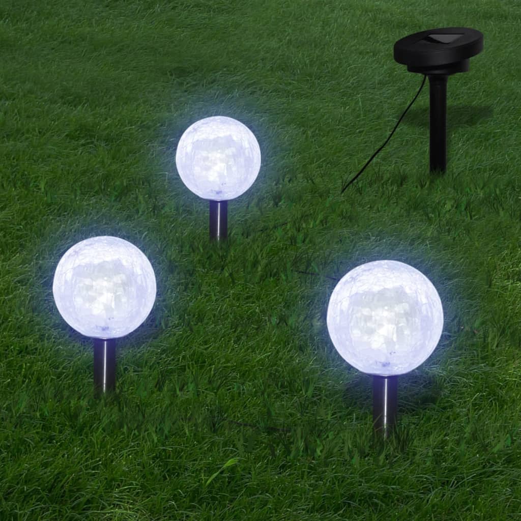 Utomhuslampor 6 St Led Med Spett Och Solpaneler