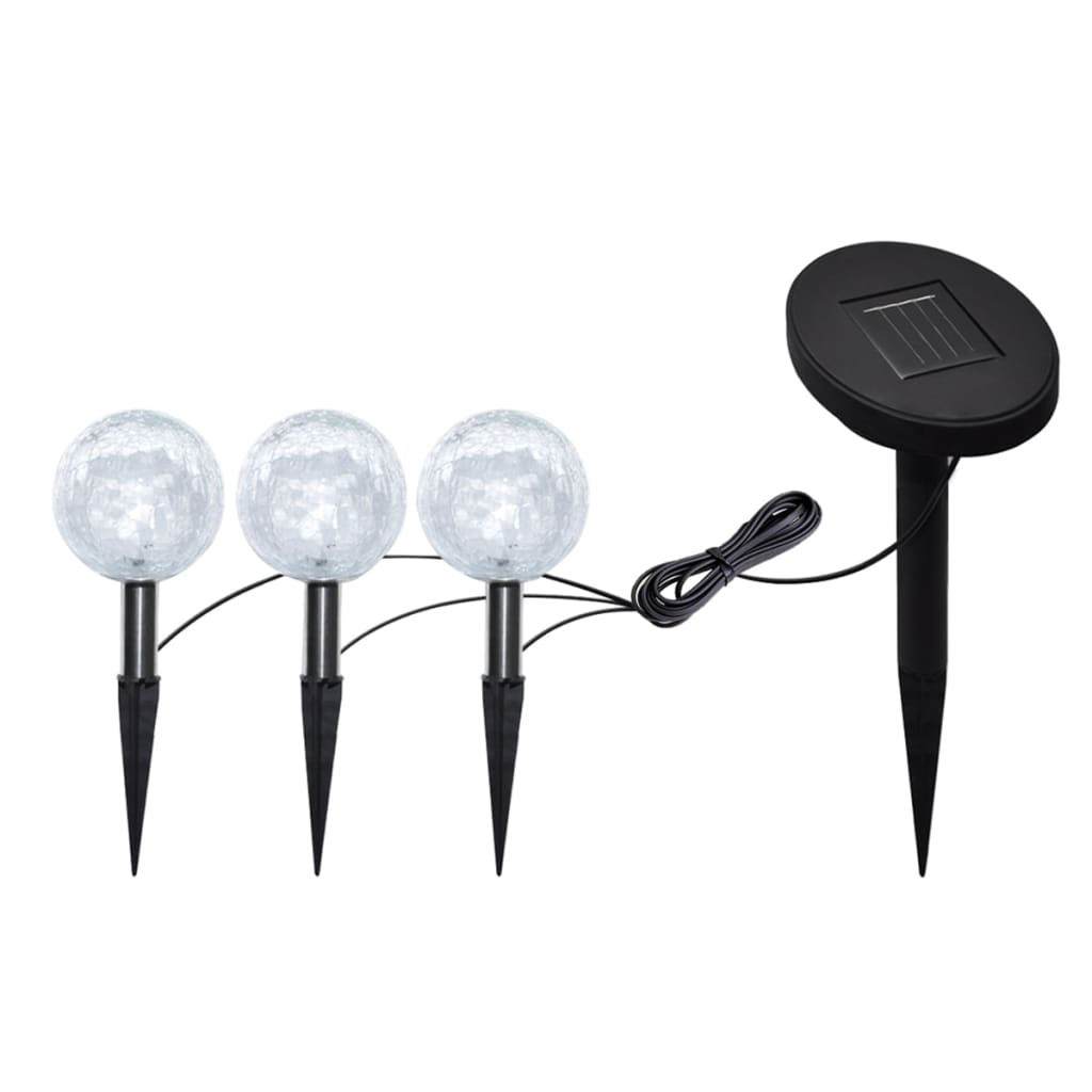 Utomhuslampor 6 St Led Med Spett Och Solpaneler