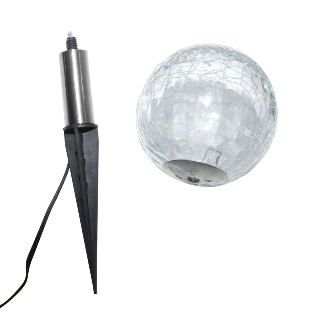 Utomhuslampor 6 St Led Med Spett Och Solpaneler