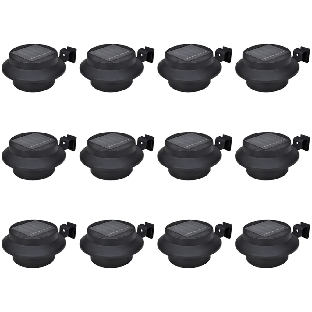Solcellslampor För Staket 12 St Led