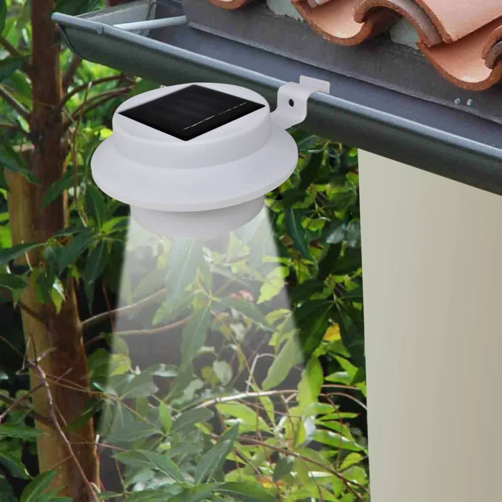 Solcellslampor För Staket 12 St Led