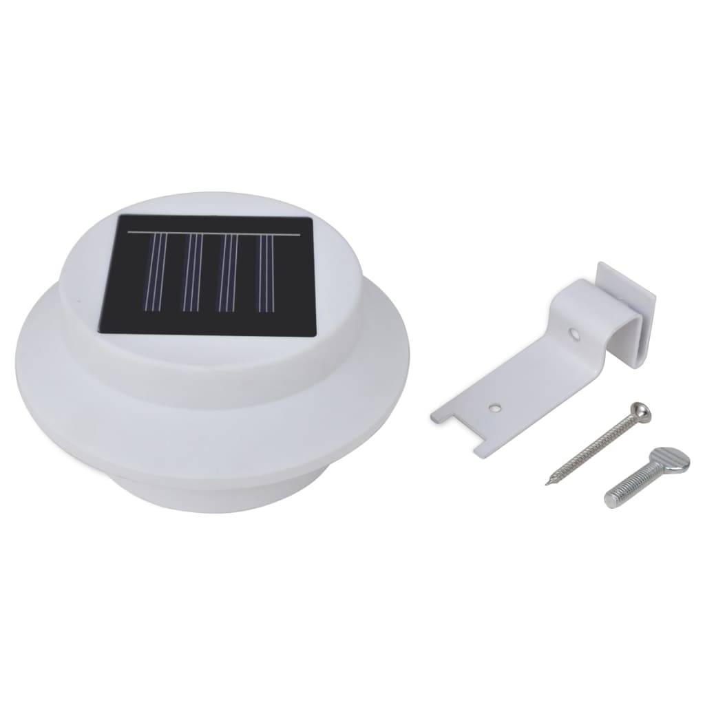 Solcellslampor För Staket 12 St Led