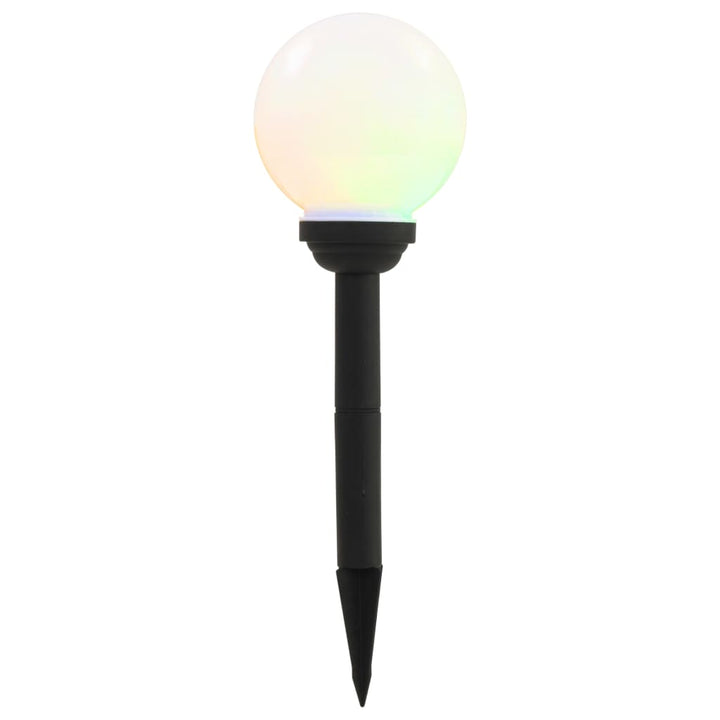 Solcellslampor Med Led 8 St Sfäriska 15 Cm Rgb