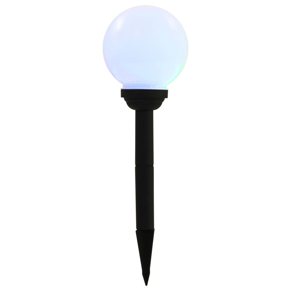 Solcellslampor Med Led 8 St Sfäriska 15 Cm Rgb
