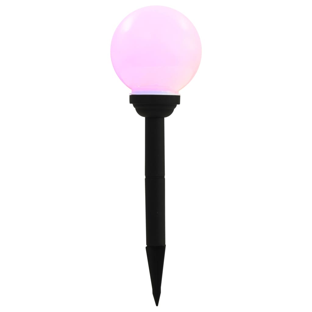 Solcellslampor Med Led 8 St Sfäriska 15 Cm Rgb