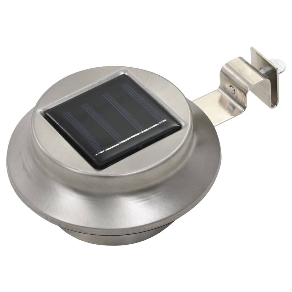 Solcellslampor 12 St Led Runda 12 Cm Vit