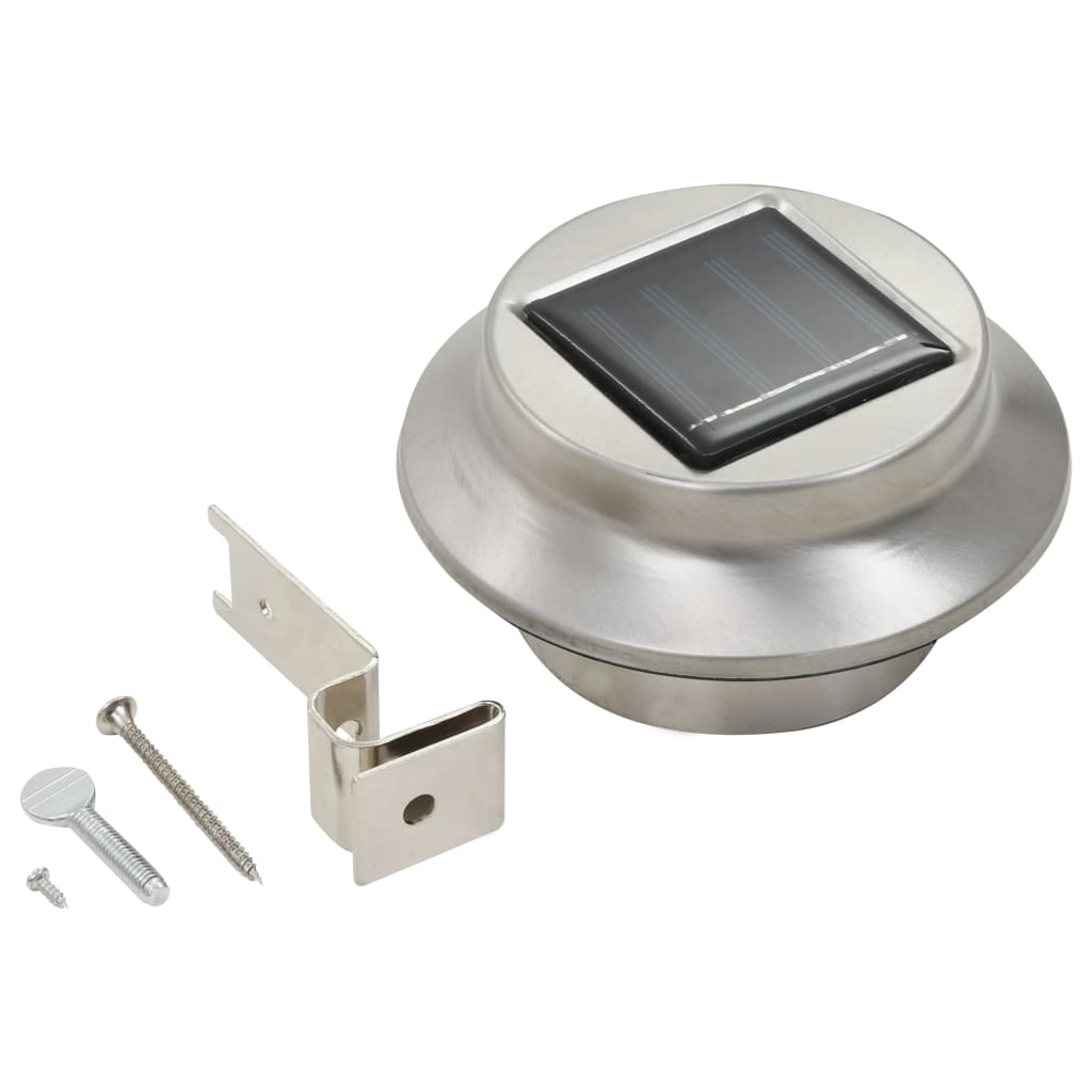 Solcellslampor 12 St Led Runda 12 Cm Vit