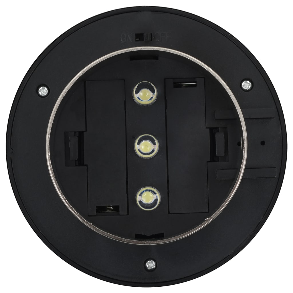 Solcellslampor 12 St Led Runda 12 Cm Vit
