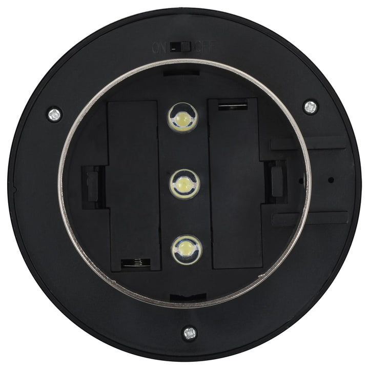 Solcellslampor 12 St Led Runda 12 Cm Vit