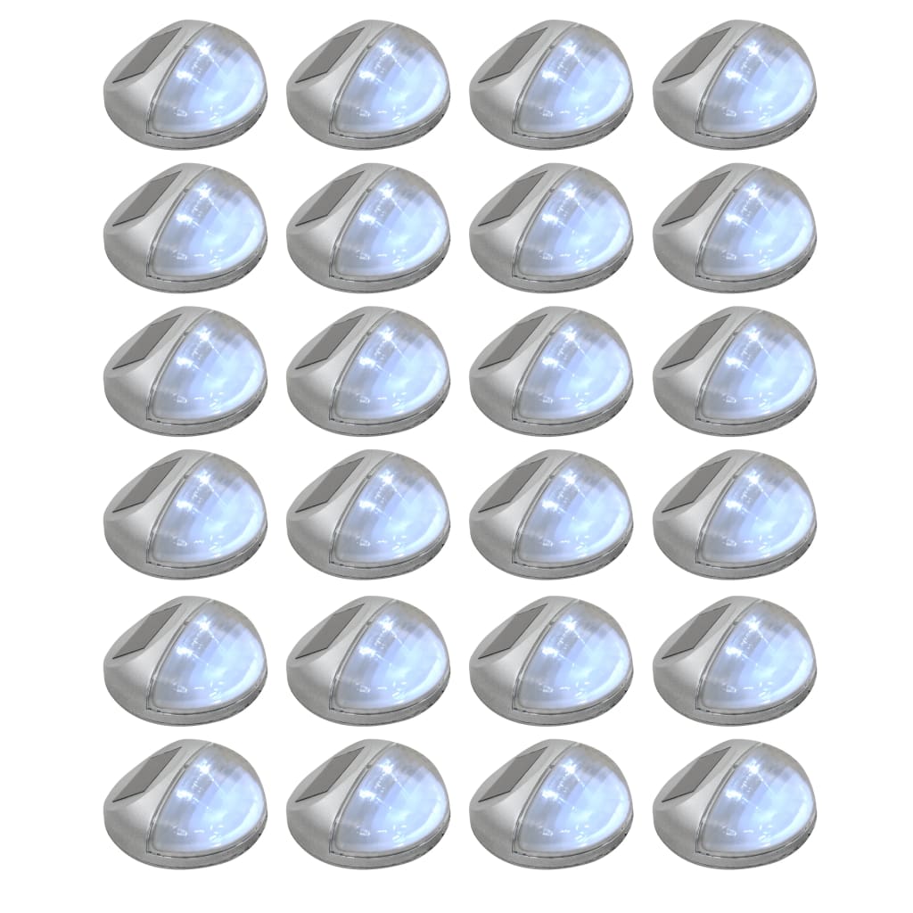 Soldrivna Vägglampor 24 St Led Runda