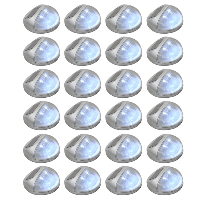 Soldrivna Vägglampor 24 St Led Runda