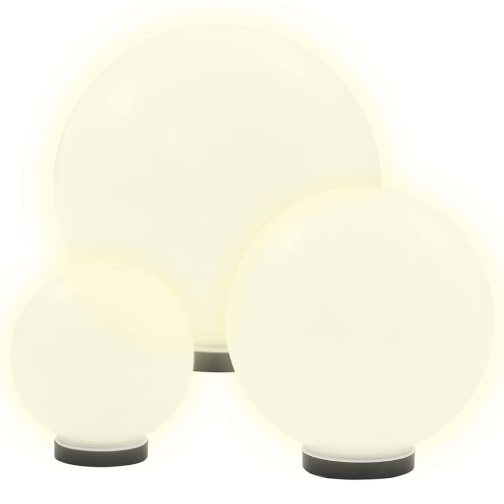 Led-Lampor 6 St Sfäriska 20/30/40 Cm Pmma