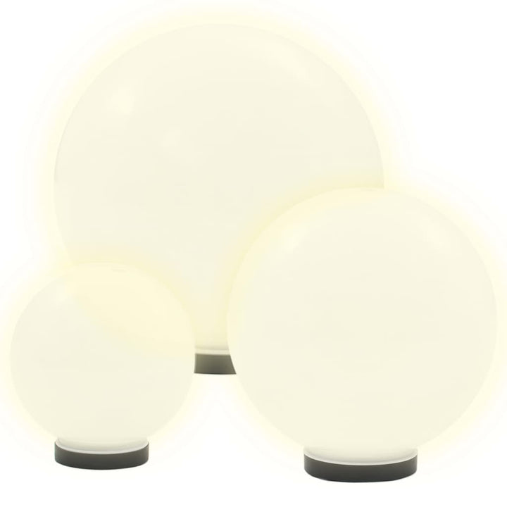 Led-Lampor 6 St Sfäriska 20/30/40 Cm Pmma