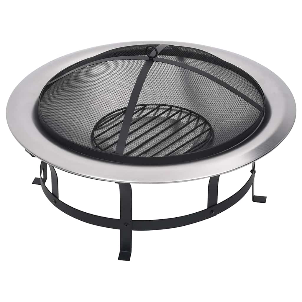 Eldfat Med Grill Rostfritt Stål 76 Cm