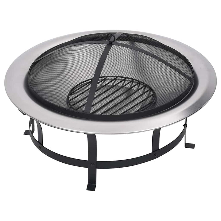 Eldfat Med Grill Rostfritt Stål 76 Cm