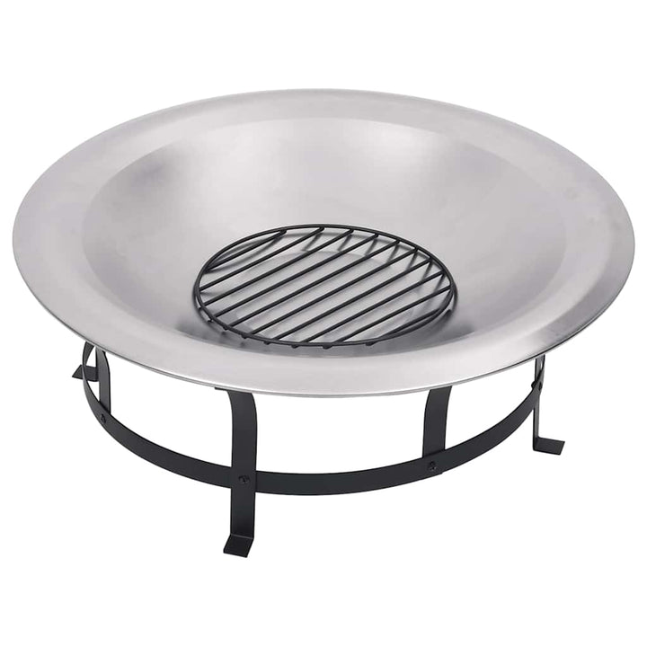 Eldfat Med Grill Rostfritt Stål 76 Cm